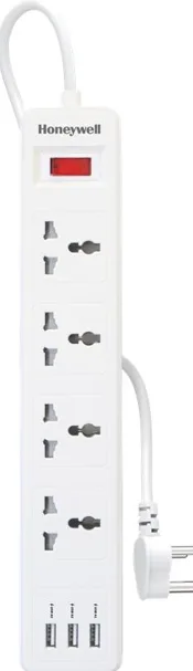 4 Outlet Extension Board With 3 USB