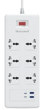 6 Outlet Surge Protector With 2 Type-C With PD & 2 USB