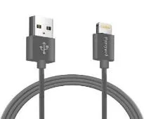 Apple Lightning Sync & Charge Cable 1.2mtr (Non-Braided) - Grey
