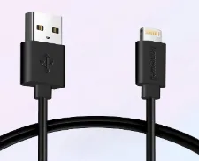 Apple Lightning Sync & Charge Cable 1.2mtr (Non-Braided) - Black