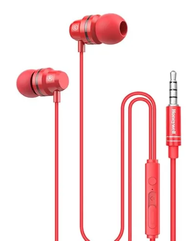 Moxie V50 Wired Earphones — Red