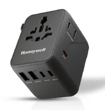 Universal World Travel Adapter - 70w — Black