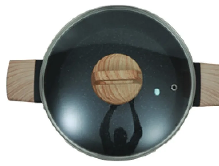 Belmont Ceramic Low Casserole With Lid 24 cm - Carbon