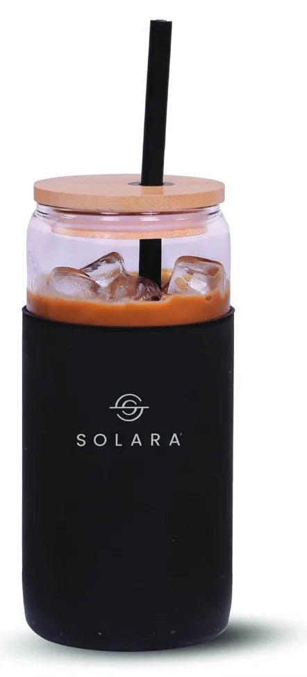 Glass Tumbler with Bamboo Lid